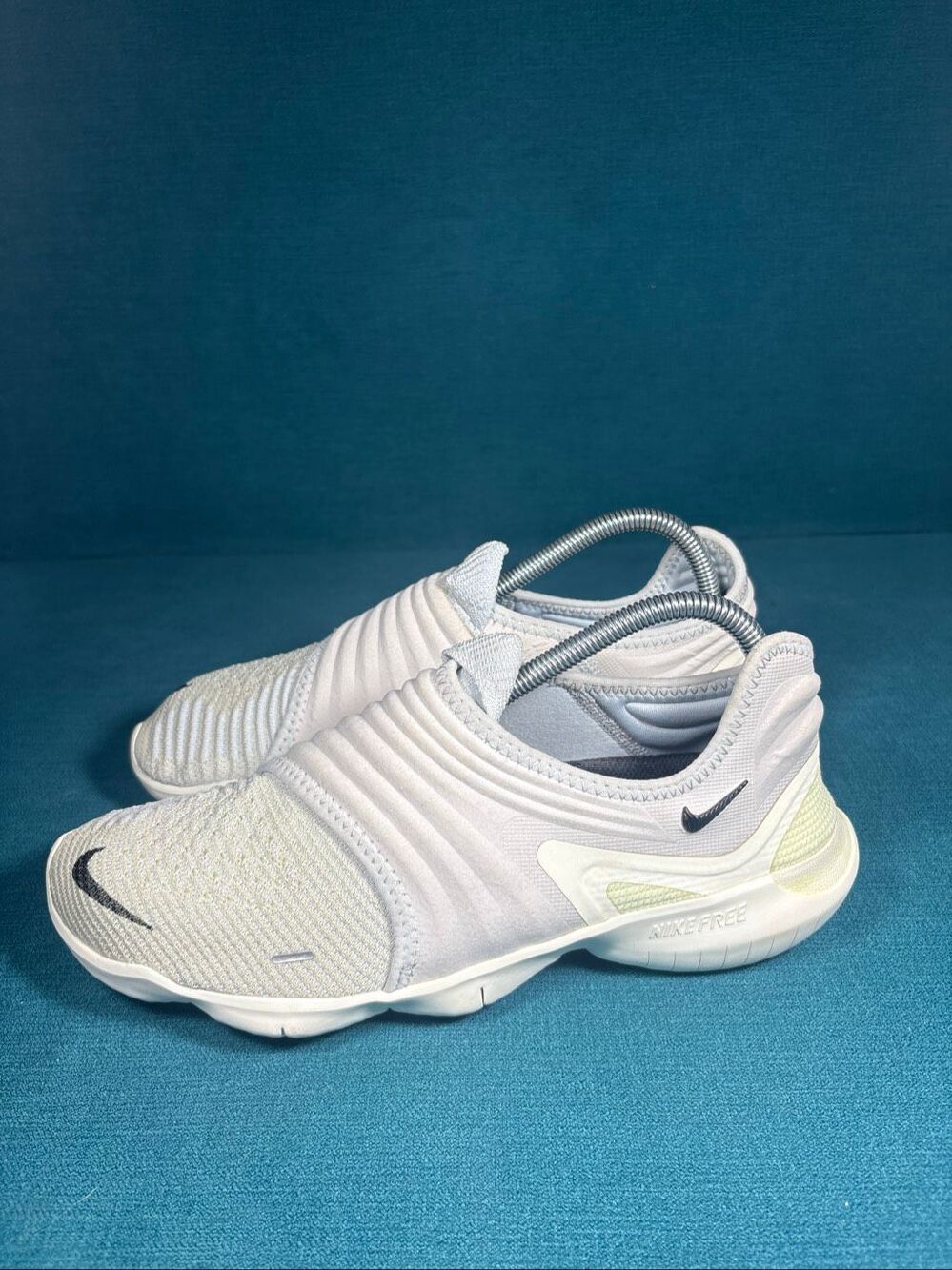 Nike Free RN Flyknit 3.0 Womens Size 10 Pure Platinum Slip On Running Shoes